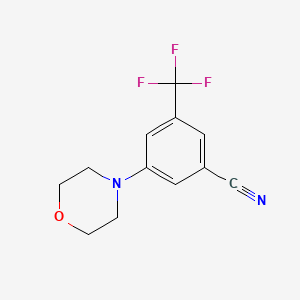 molecular formula C12H11F3N2O B3023120 3-Morpholin-4-yl-5-(trifluoromethyl)benzonitrile CAS No. 220954-14-3