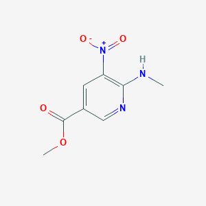 molecular formula C8H9N3O4 B3023124 Methyl 6-(methylamino)-5-nitronicotinate CAS No. 211915-52-5