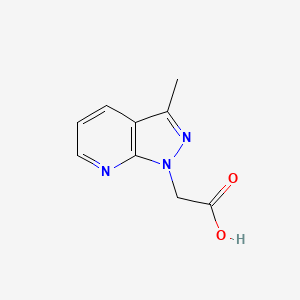 molecular formula C9H9N3O2 B3023126 (3-Methyl-1H-pyrazolo[3,4-B]pyridin-1-YL)acetic acid CAS No. 937605-63-5