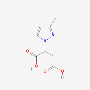 molecular formula C8H10N2O4 B3023127 2-(3-甲基-1H-吡唑-1-基)琥珀酸 CAS No. 180741-28-0