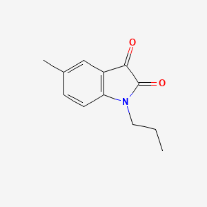molecular formula C12H13NO2 B3023142 5-甲基-1-丙基吲哚-2,3-二酮 CAS No. 63725-87-1