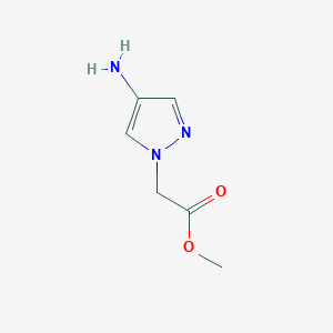 molecular formula C6H9N3O2 B3023146 2-(4-氨基-1H-吡唑-1-基)乙酸甲酯 CAS No. 802269-97-2
