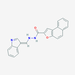 molecular formula C22H15N3O2 B302316 N'-[(Z)-indol-3-ylidenemethyl]benzo[e][1]benzofuran-2-carbohydrazide 