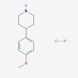 molecular formula C12H18ClNO B3023162 4-(4-Methoxyphenyl)piperidine hydrochloride CAS No. 6748-48-7
