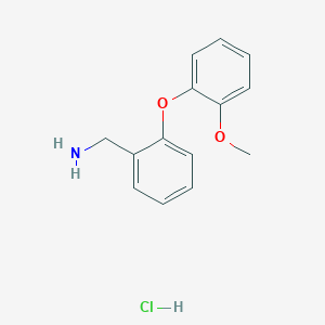 molecular formula C14H16ClNO2 B3023164 2-(2-Methoxyphenoxy)benzylamine hydrochloride CAS No. 870061-70-4