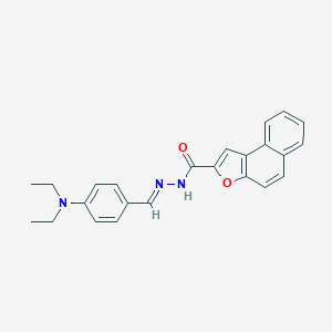 molecular formula C24H23N3O2 B302317 N'-[4-(diethylamino)benzylidene]naphtho[2,1-b]furan-2-carbohydrazide 