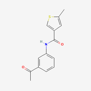 N-(3-acetylphenyl)-5-methylthiophene-3-carboxamide