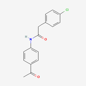 molecular formula C16H14ClNO2 B3023175 N-(4-acetylphenyl)-2-(4-chlorophenyl)acetamide CAS No. 349425-56-5