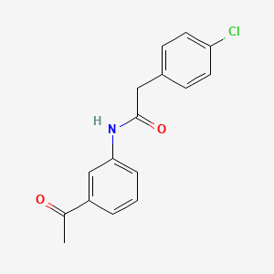 N-(3-acetylphenyl)-2-(4-chlorophenyl)acetamide