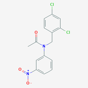 molecular formula C15H12Cl2N2O3 B3023179 N-(2,4-dichlorobenzyl)-N-(3-nitrophenyl)acetamide CAS No. 1119450-66-6