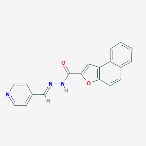 molecular formula C19H13N3O2 B302318 N'-(4-pyridinylmethylene)naphtho[2,1-b]furan-2-carbohydrazide 