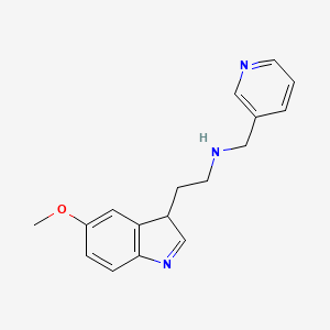 molecular formula C17H19N3O B3023191 N-[2-(5-methoxy-3H-indol-3-yl)ethyl]-N-(pyridin-3-ylmethyl)amine CAS No. 1089343-45-2