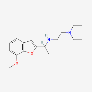 molecular formula C17H26N2O2 B3023195 N,N-diethyl-N'-[1-(7-methoxy-1-benzofuran-2-yl)ethyl]ethane-1,2-diamine CAS No. 1042600-01-0