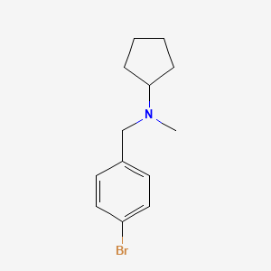 molecular formula C13H18BrN B3023198 N-(4-bromobenzyl)-N-cyclopentyl-N-methylamine CAS No. 1119452-26-4