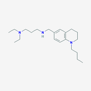molecular formula C21H37N3 B3023209 N'-[(1-butyl-1,2,3,4-tetrahydroquinolin-6-yl)methyl]-N,N-diethylpropane-1,3-diamine CAS No. 1119451-44-3