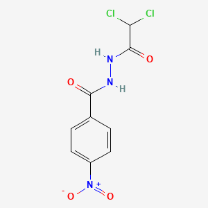 molecular formula C9H7Cl2N3O4 B3023217 N'-(dichloroacetyl)-4-nitrobenzohydrazide CAS No. 349106-91-8