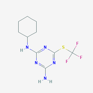 N-cyclohexyl-6-[(trifluoromethyl)thio]-1,3,5-triazine-2,4-diamine