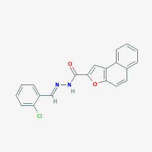 molecular formula C20H13ClN2O2 B302322 N'-(2-chlorobenzylidene)naphtho[2,1-b]furan-2-carbohydrazide 