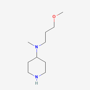 molecular formula C10H22N2O B3023220 N-(3-methoxypropyl)-N-methylpiperidin-4-amine CAS No. 885699-39-8