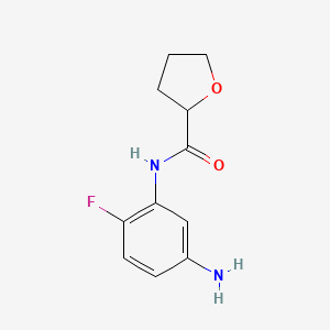 N-(5-amino-2-fluorophenyl)oxolane-2-carboxamide