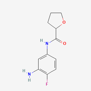 N-(3-amino-4-fluorophenyl)oxolane-2-carboxamide
