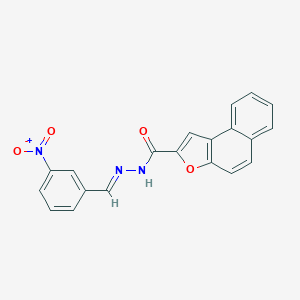 molecular formula C20H13N3O4 B302324 N'-{3-nitrobenzylidene}naphtho[2,1-b]furan-2-carbohydrazide 