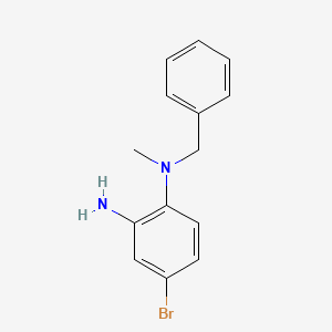 molecular formula C14H15BrN2 B3023245 N1-苄基-4-溴-N1-甲基苯-1,2-二胺 CAS No. 1017046-61-5
