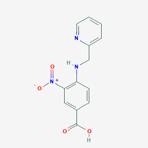3-Nitro-4-[(2-pyridinylmethyl)amino]benzoic acid