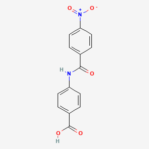 molecular formula C14H10N2O5 B3023260 4-[(4-Nitrobenzoyl)amino]benzoic acid CAS No. 19717-14-7