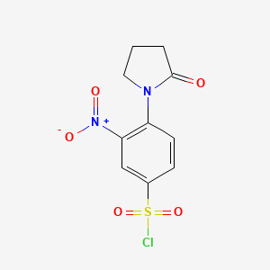 3-Nitro-4-(2-oxopyrrolidin-1-yl)benzenesulfonyl chloride