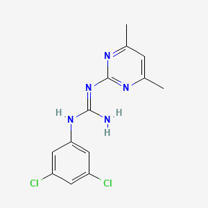 molecular formula C13H13Cl2N5 B3023266 1-(3,5-Dichlorophenyl)-3-(4,6-dimethylpyrimidin-2-yl)guanidine CAS No. 326012-82-2
