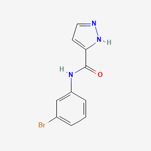 molecular formula C10H8BrN3O B3023268 N-(3-bromophenyl)-1H-pyrazole-3-carboxamide CAS No. 305346-23-0