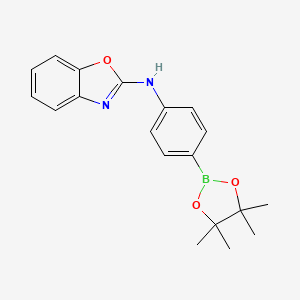 N-(4-(4,4,5,5-Tetramethyl-1,3,2-dioxaborolan-2-yl)phenyl)benzo[d]oxazol-2-amine