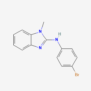 molecular formula C14H12BrN3 B3023274 N-(4-Bromophenyl)-1-methyl-1H-benzo[d]imidazol-2-amine CAS No. 330793-27-6