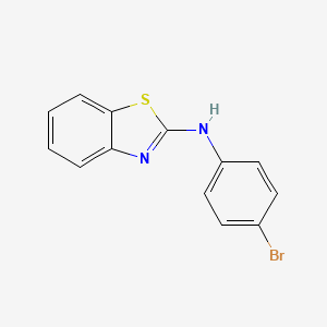 molecular formula C13H9BrN2S B3023278 N-(4-溴苯基)苯并[d]噻唑-2-胺 CAS No. 6278-86-0