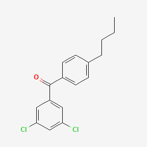 molecular formula C17H16Cl2O B3023279 4-n-Butyl-3',5'-dichlorobenzophenone CAS No. 951889-00-2