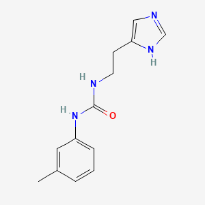 molecular formula C13H16N4O B3023287 N-[2-(1H-imidazol-5-yl)ethyl]-N'-(3-methylphenyl)urea CAS No. 925174-35-2