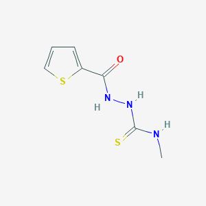 molecular formula C7H9N3OS2 B3023290 N-methyl-2-(2-thienylcarbonyl)hydrazinecarbothioamide CAS No. 116850-74-9