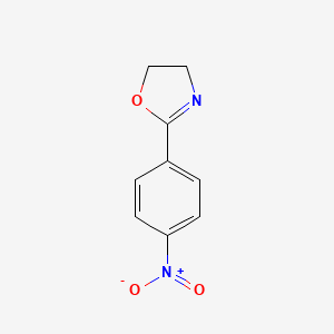 molecular formula C9H8N2O3 B3023292 2-(4-Nitrophenyl)-4,5-dihydro-1,3-oxazole CAS No. 7465-63-6
