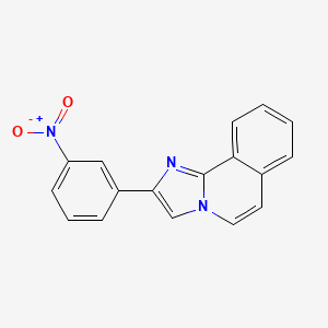 molecular formula C17H11N3O2 B3023295 2-(3-硝基苯基)咪唑并[2,1-a]异喹啉 CAS No. 881594-23-6