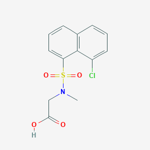 molecular formula C13H12ClNO4S B3023296 N-[(8-chloro-1-naphthyl)sulfonyl]-N-methylglycine CAS No. 540512-13-8