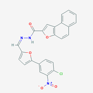 N'-[(5-{4-chloro-3-nitrophenyl}-2-furyl)methylene]naphtho[2,1-b]furan-2-carbohydrazide