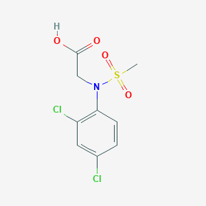 molecular formula C9H9Cl2NO4S B3023301 N-(2,4-dichlorophenyl)-N-(methylsulfonyl)glycine CAS No. 672951-66-5
