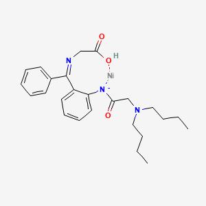 [N-[alpha-[2-(Dibutylglycinamido)phenyl]benzylidene]glycinato]nickel