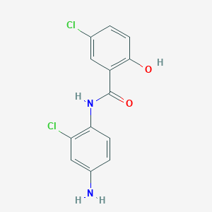 molecular formula C13H10Cl2N2O2 B3023343 N-(4-amino-2-chlorophenyl)-5-chloro-2-hydroxybenzamide CAS No. 10558-45-9