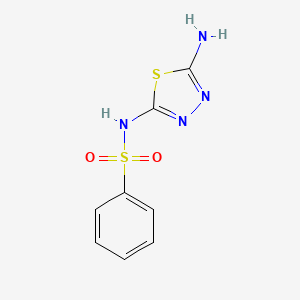 molecular formula C8H8N4O2S2 B3023348 N-(5-amino-1,3,4-thiadiazol-2-yl)benzenesulfonamide CAS No. 89782-62-7