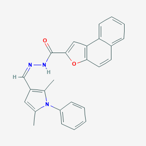 molecular formula C26H21N3O2 B302335 N'-[(2,5-dimethyl-1-phenyl-1H-pyrrol-3-yl)methylene]naphtho[2,1-b]furan-2-carbohydrazide 