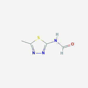 molecular formula C4H5N3OS B3023358 N-(5-甲基-1,3,4-噻二唑-2-基)甲酰胺 CAS No. 53567-06-9