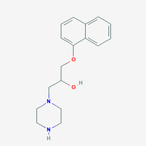 molecular formula C17H22N2O2 B3023372 1-(Naphthalen-1-yloxy)-3-piperazin-1-yl-propan-2-ol CAS No. 75375-26-7