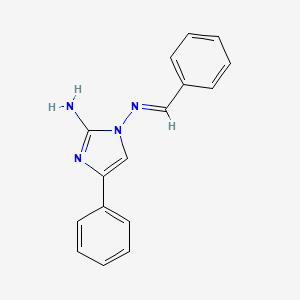 molecular formula C16H14N4 B3023373 4-苯基-N~1~-[(1E)-苯甲亚基]-1H-咪唑-1,2-二胺 CAS No. 28734-00-1